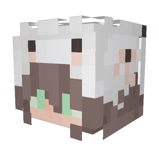 Leona_tt Minecraft avatar head, 3D render