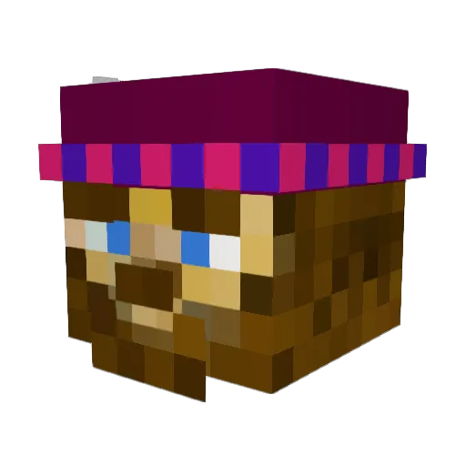 Leonard_McCoy Minecraft avatar head, 3D render