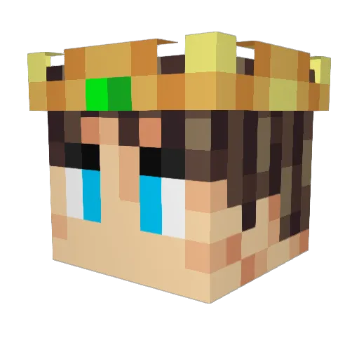 Leonard__ Minecraft avatar head, 3D render
