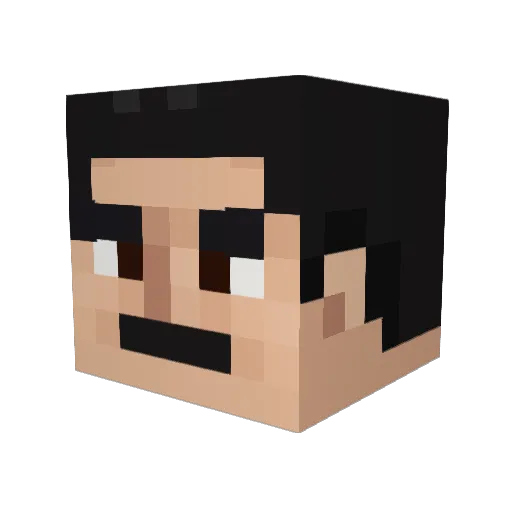 Leonardo122309 Minecraft avatar head, 3D render