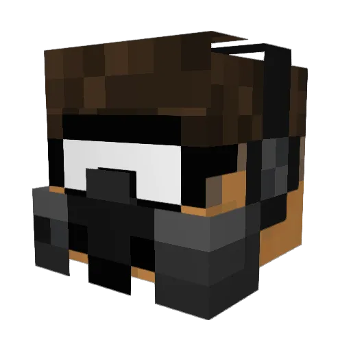 Leonardo1620 Minecraft avatar head, 3D render