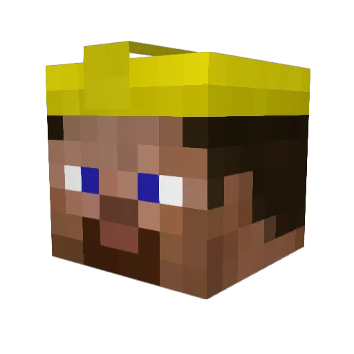 LeonardoPepsy Minecraft avatar head, 3D render