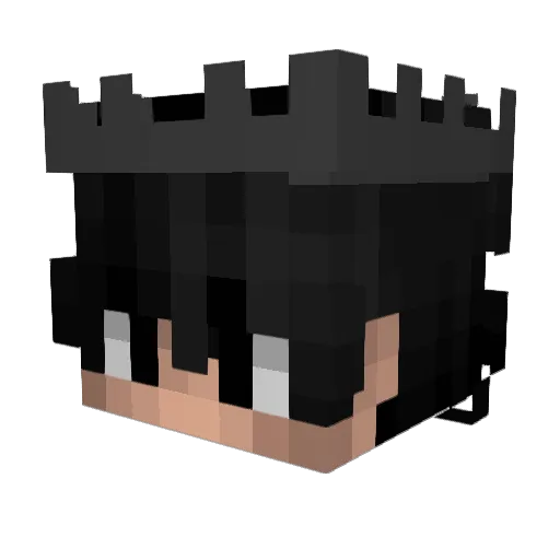 Leonarks Minecraft avatar head, 3D render
