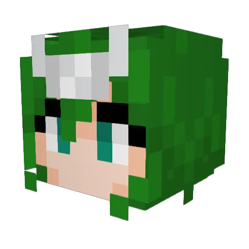 LeonauraSDT Minecraft avatar head, 3D render