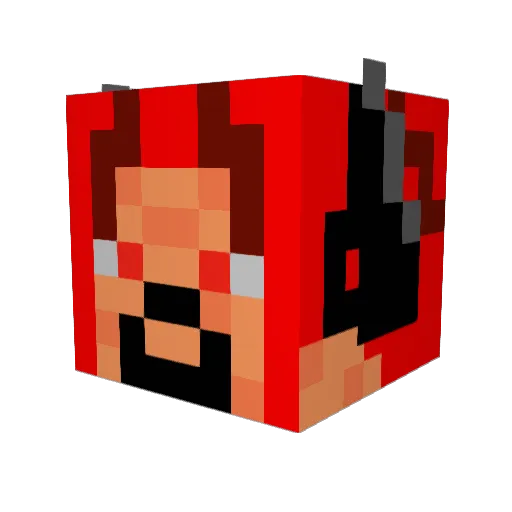 Leoncraft09 Minecraft avatar head, 3D render