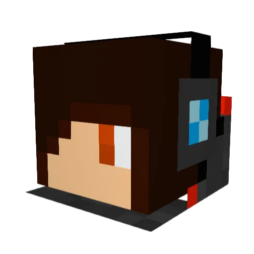 Leondoor Minecraft avatar head, 3D render