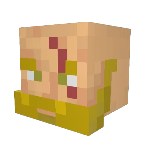 LeoneFidelis Minecraft avatar head, 3D render