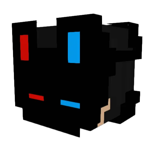 Leonid2022 Minecraft avatar head, 3D render
