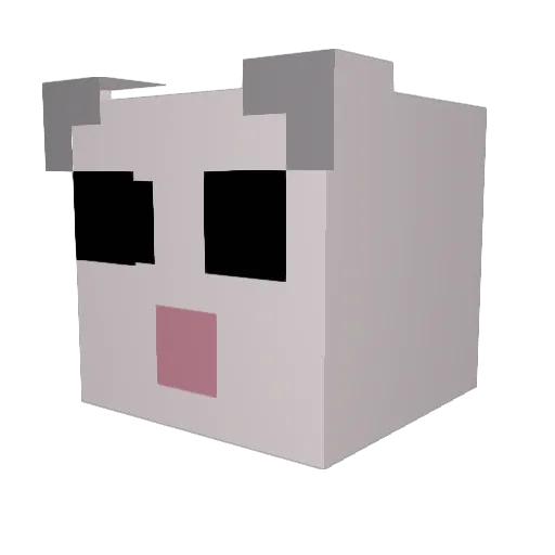 Leonidas2005Z Minecraft avatar head, 3D render