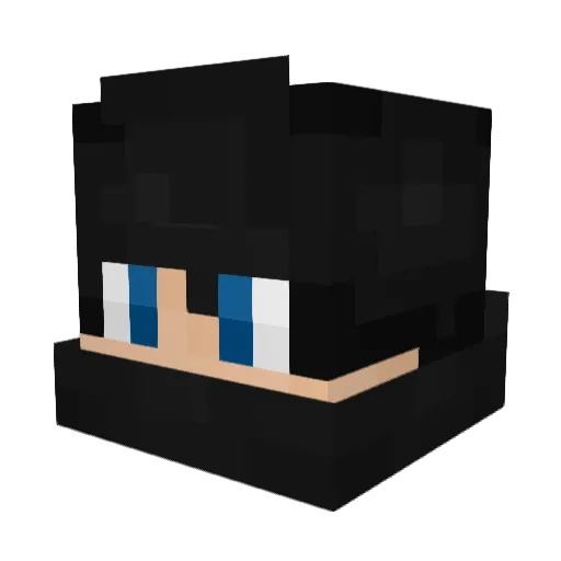 LeonidasP Minecraft avatar head, 3D render