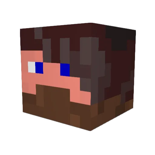 Leonidas_120 Minecraft avatar head, 3D render