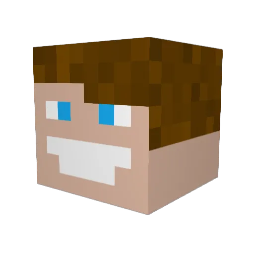 Leonidus841 Minecraft avatar head, 3D render