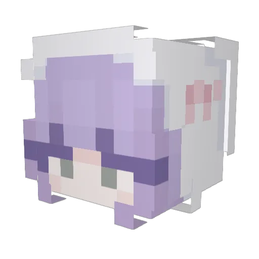 Leonie26042012 Minecraft avatar head, 3D render