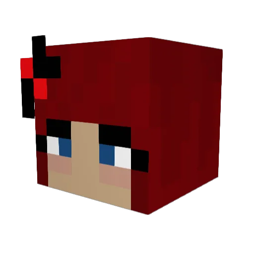 LeonieSooo Minecraft avatar head, 3D render