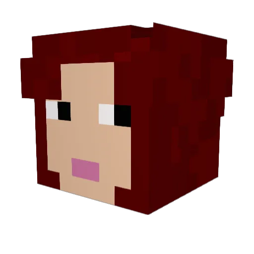 Leonie_Ca Minecraft avatar head, 3D render