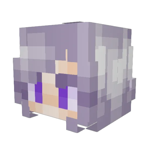 Leonie_Zockt Minecraft avatar head, 3D render