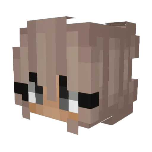 Leoniii__ Minecraft avatar head, 3D render