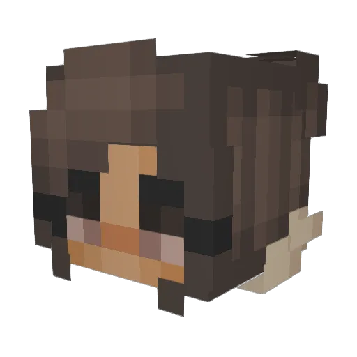 Leoniity Minecraft avatar head, 3D render