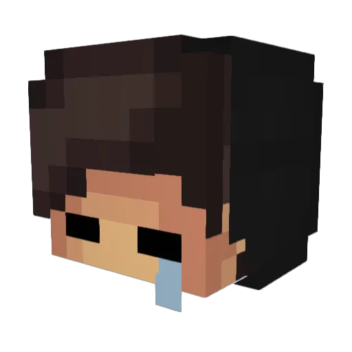 Leonike13_YT Minecraft avatar head, 3D render