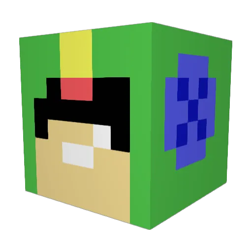 Leonisko21 Minecraft avatar head, 3D render