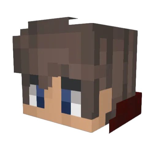 Leonius123 Minecraft avatar head, 3D render