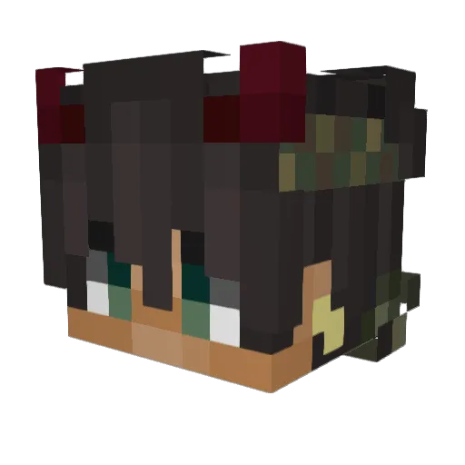 Leonking663 Minecraft avatar head, 3D render