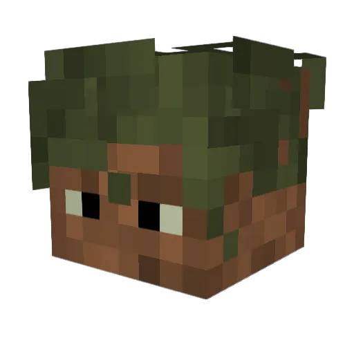 Leonlet Minecraft avatar head, 3D render