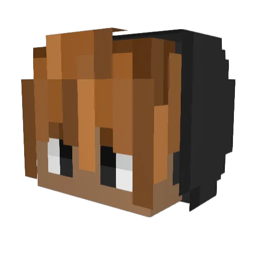 Leonne09 Minecraft avatar head, 3D render