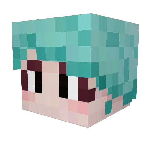 LeonoraCardini Minecraft avatar head, 3D render