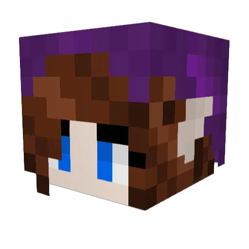 LeonoreLove Minecraft avatar head, 3D render