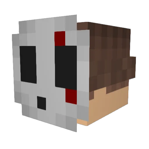 Leonschkie Minecraft avatar head, 3D render