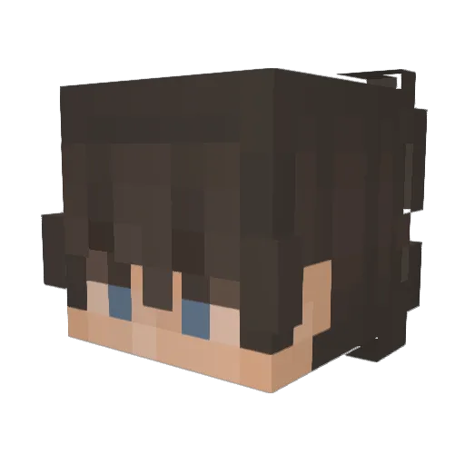 Leonthekon Minecraft avatar head, 3D render