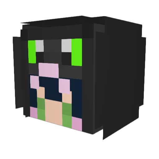 Leonty78 Minecraft avatar head, 3D render