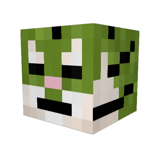 Leonvinky Minecraft avatar head, 3D render