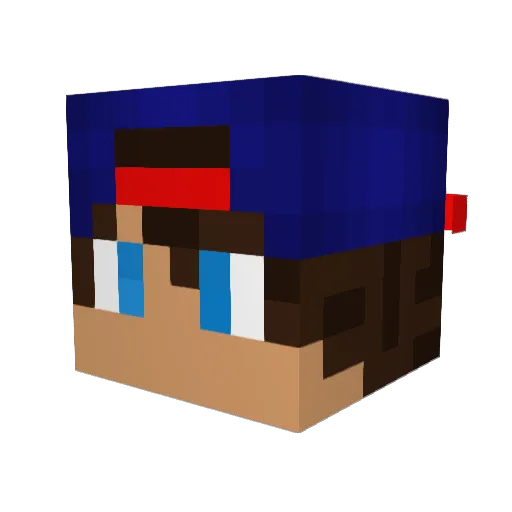 Leonweintraut Minecraft avatar head, 3D render