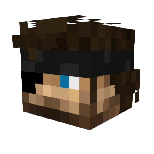 Leony_Bruh Minecraft avatar head, 3D render