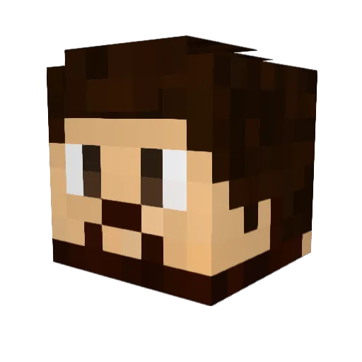 LeooX_YT Minecraft avatar head, 3D render