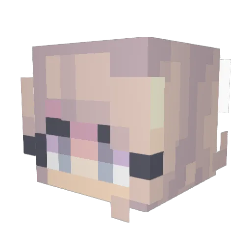 Leoobear Minecraft avatar head, 3D render