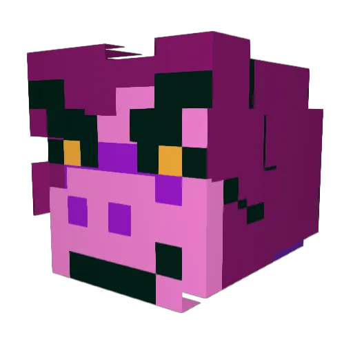 Leoonn1 Minecraft avatar head, 3D render