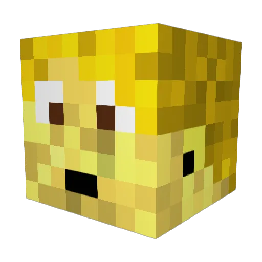 LeooooPvP Minecraft avatar head, 3D render