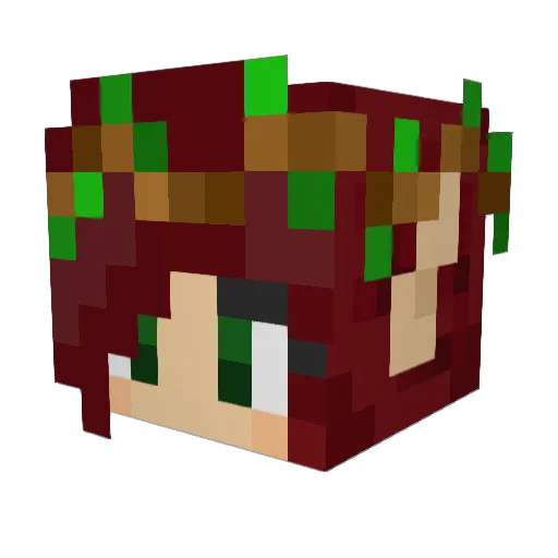 LeopardCat_ Minecraft avatar head, 3D render