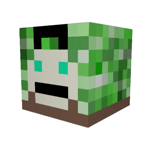 LeopardDesNeiges Minecraft avatar head, 3D render