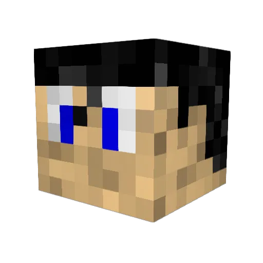 LeopardDrake Minecraft avatar head, 3D render