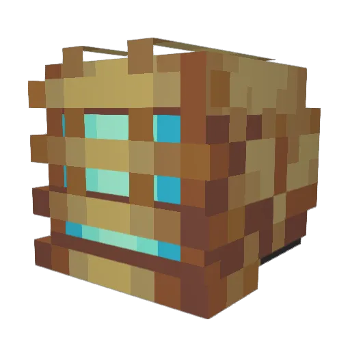 Leopat Minecraft avatar head, 3D render