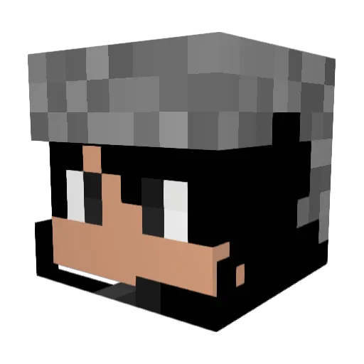 Leopoldseb Minecraft avatar head, 3D render