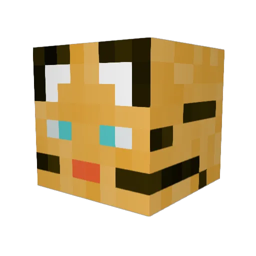 Leorafardo Minecraft avatar head, 3D render