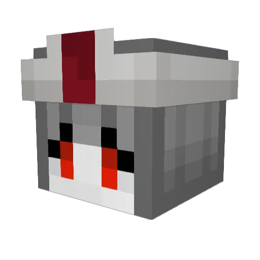 Leornera Minecraft avatar head, 3D render