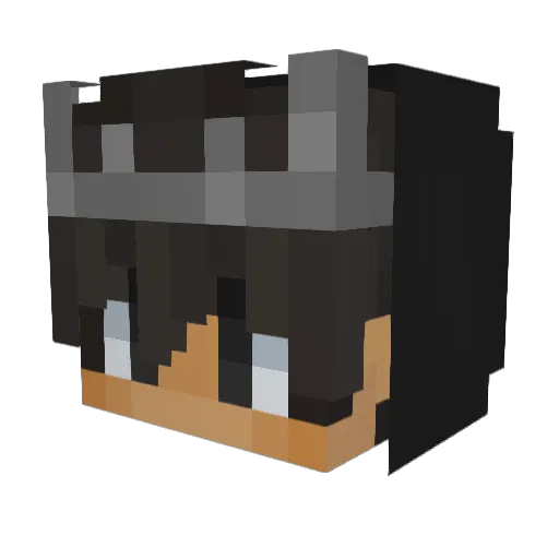 Leos1234 Minecraft avatar head, 3D render