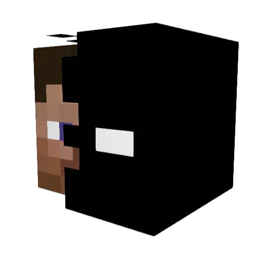 LeosPumba Minecraft avatar head, 3D render