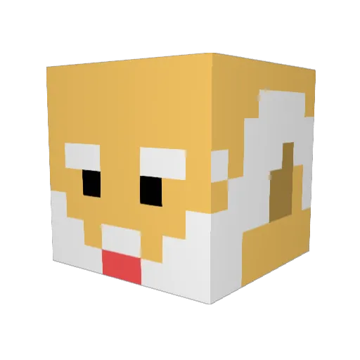 Leothemighty Minecraft avatar head, 3D render